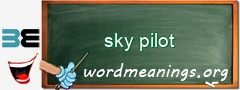 WordMeaning blackboard for sky pilot